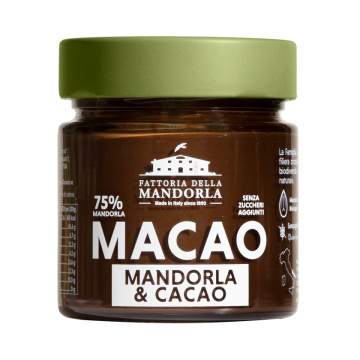 1262-home_default FATTORIA DELLA MANDORLA- CREMA MACAO MANDORLA E CACAO - immagine 1